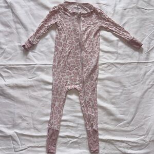 Posh Peanut Pink Leopard pajama 18 months